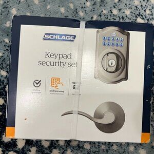 Schlage Camelot Keypad Entry w/Flex-Lock Door Lever Set, NEW in BOX